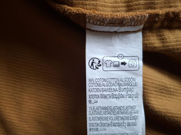Veste velours camel foncé Kiabi - Taille 8ans (très bon état) - photo numéro 2