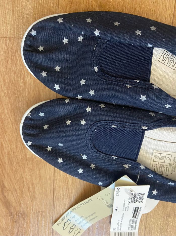 Chaussons de gym marine T.30 - photo numéro 2
