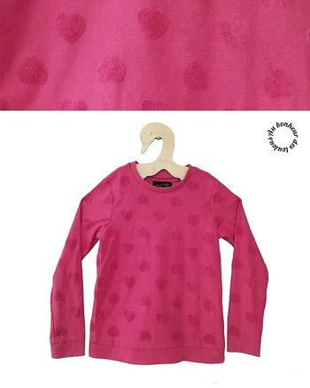 9 ans sweat fin "coeur"