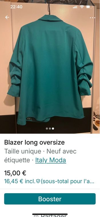 Blazer long oversize