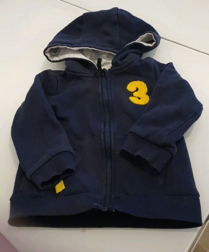 Veste zip garcon 86 cm