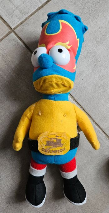 Peluche Bart Simpson catcheur