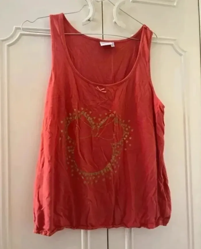 Débardeur femme L Disney minnie orange