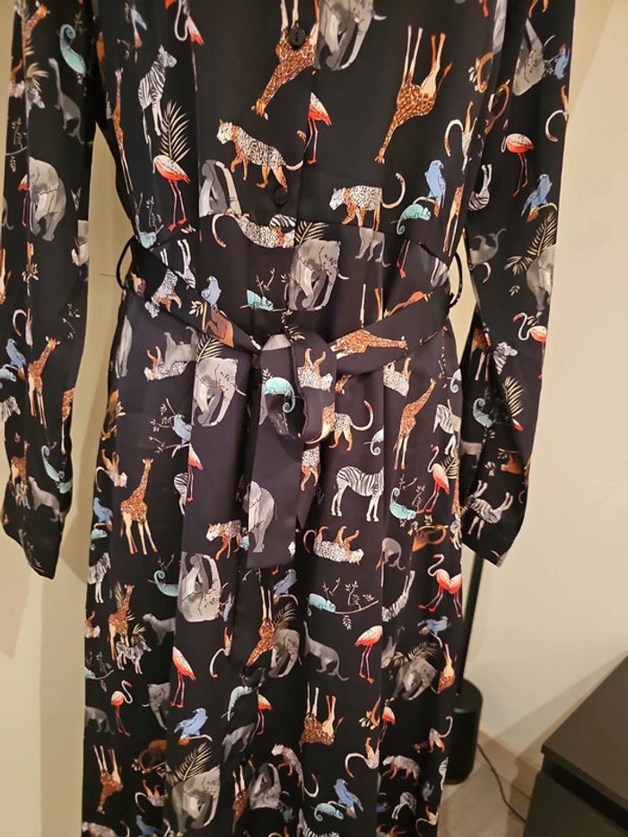 Robe longue savane noire XL Lolaliza touché satiné - photo numéro 2
