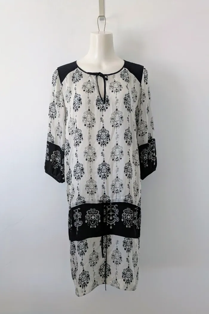 Robe d'été fluide manches 3/4 - Indies - taille 38