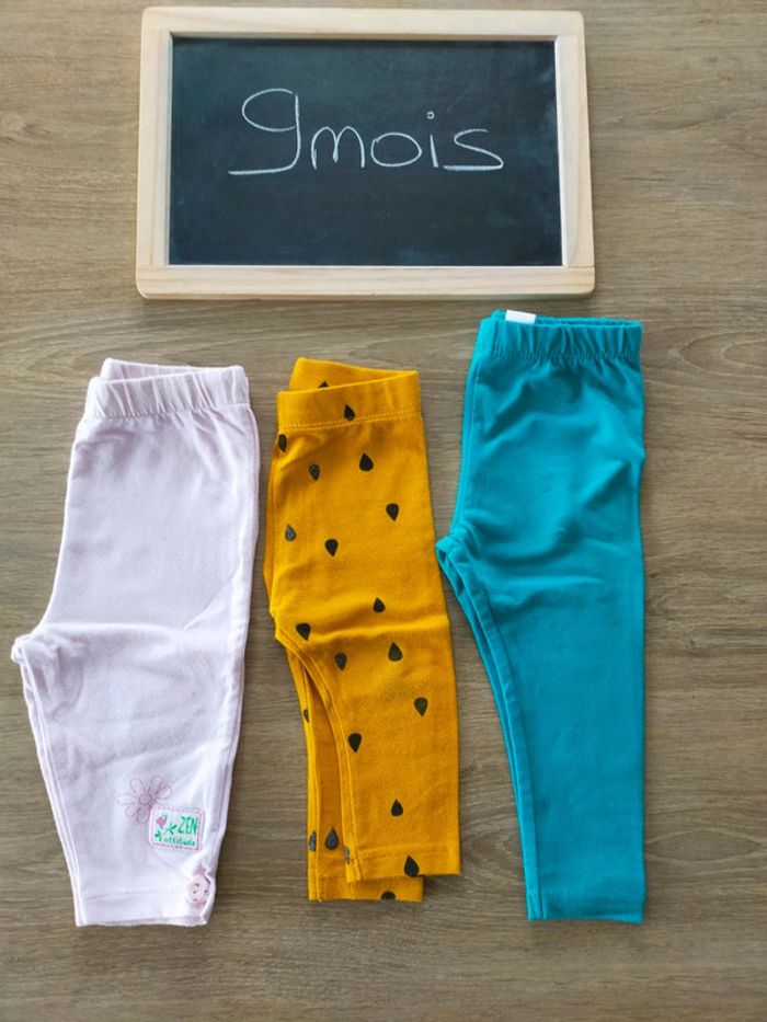 Leggings fille taille 9mois