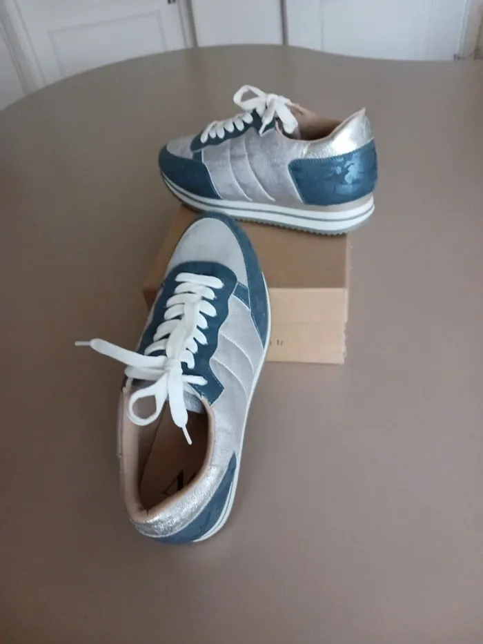 Baskets neuve bleu et grise Vanessa Wu - photo numéro 4