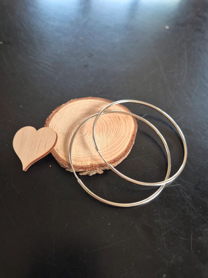 Boucle d'oreilles créoles avec