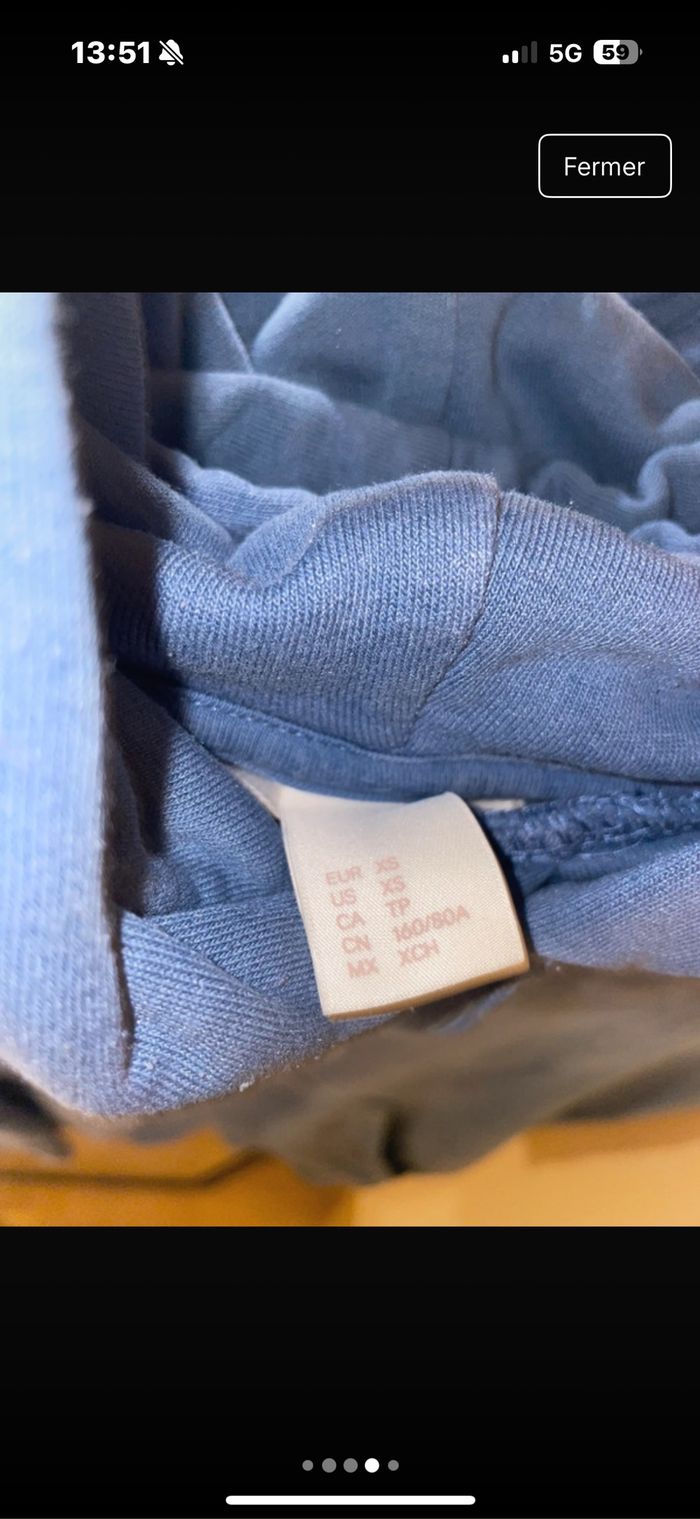 Sweat bleu - photo numéro 3