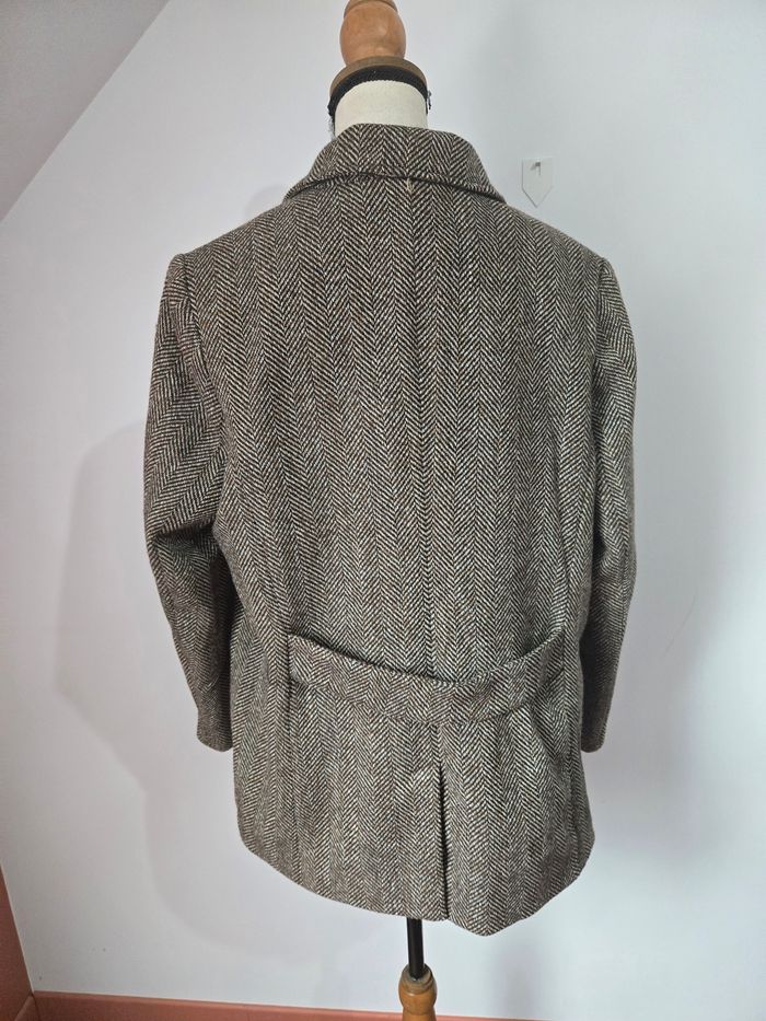 ✨ Blazer vintage en tweed à chevrons – Élégance intemporelle ✨ - photo numéro 6