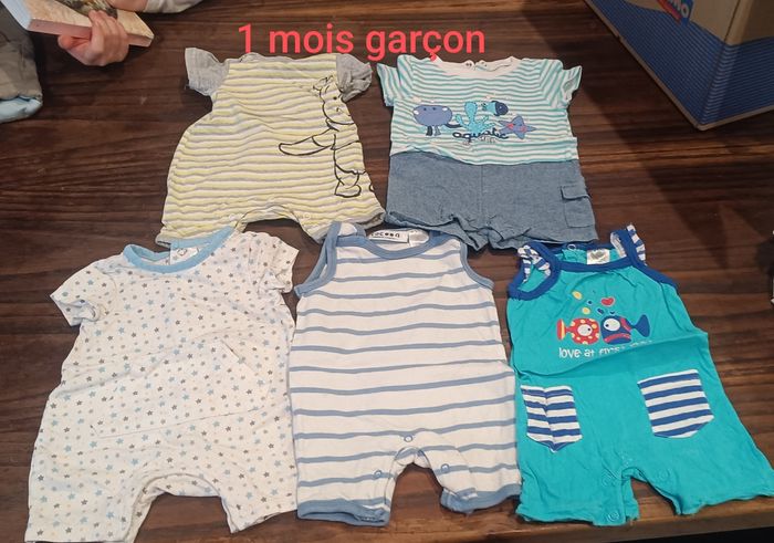 Lot Combinaison été 1 mois