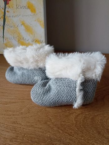 Bottines fourrées obaïbi 6/12 mois grises