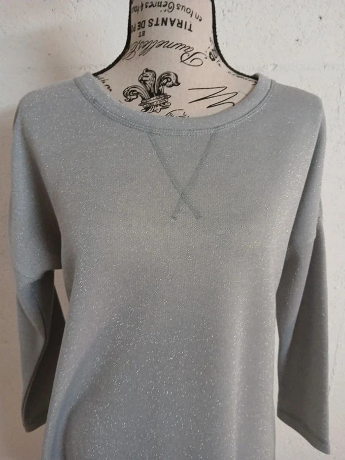 🖤 Robe sweat gris pailleté Urban by Venca – Taille M – Très bon état - photo numéro 2