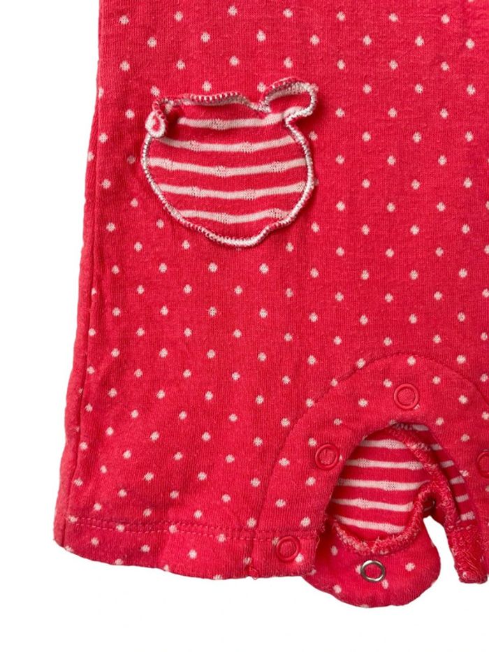 Combishort en coton épais rose à pois blancs - Noukie's 6 mois (68cm) - photo numéro 4