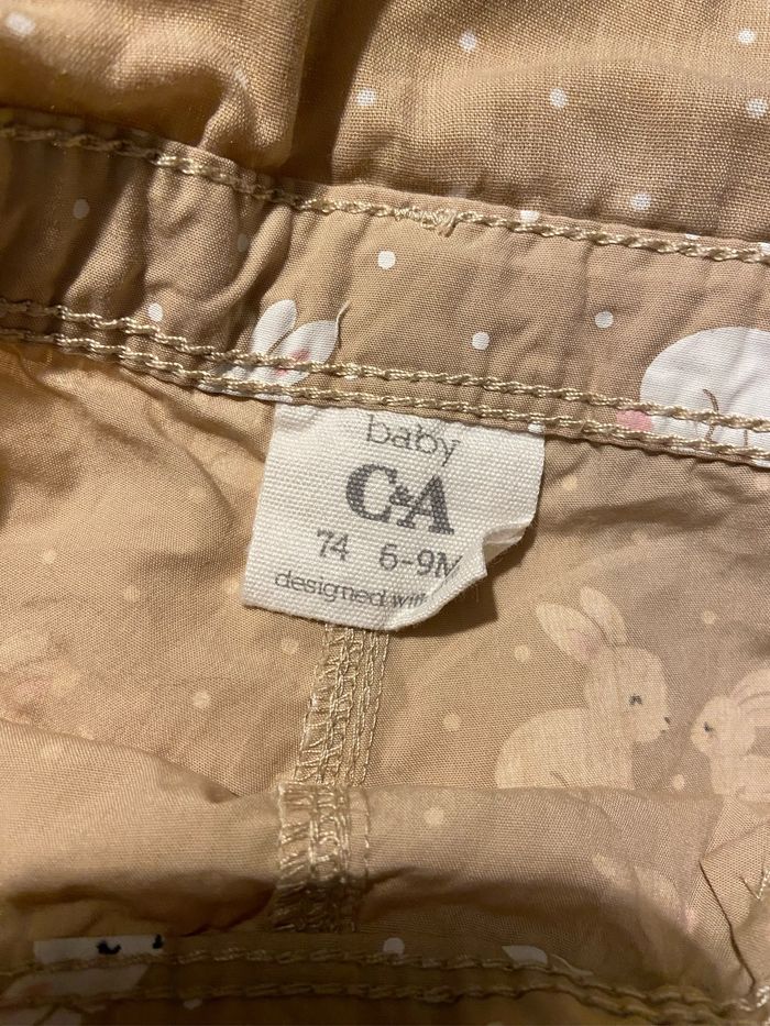 Ensemble salopette motif lapins + bandeau - photo numéro 7