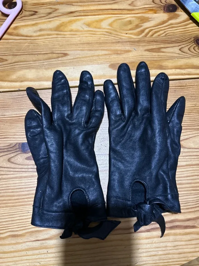 Paire de gants cuir de mouton