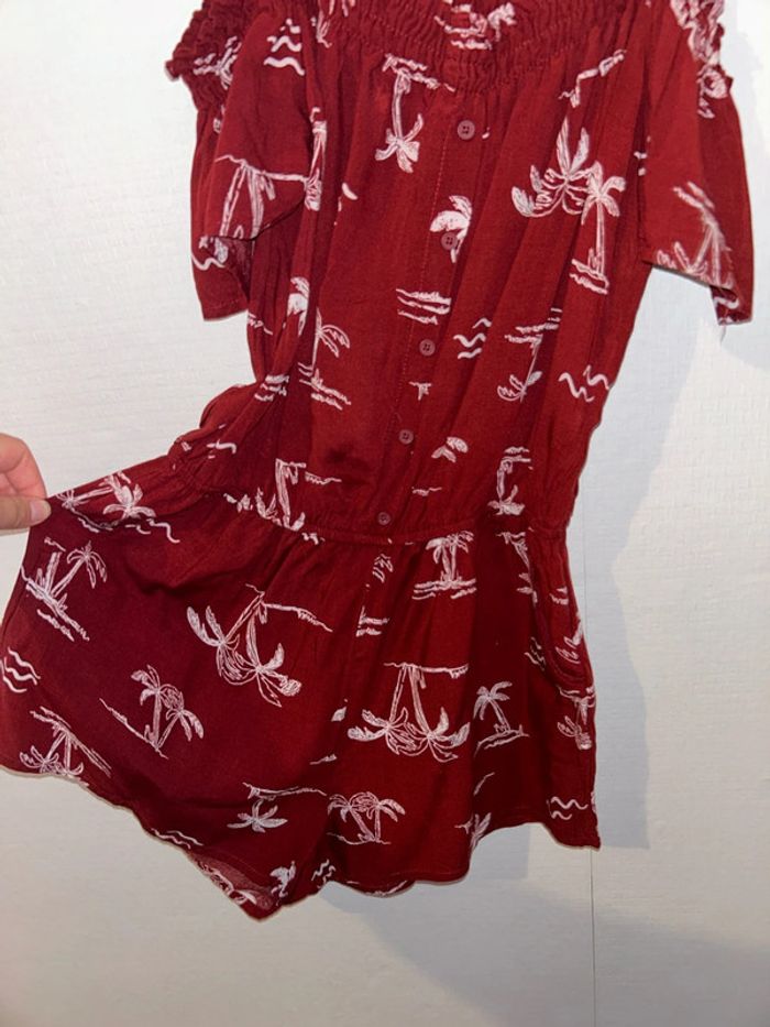 Combishort rouge bordeaux - photo numéro 3