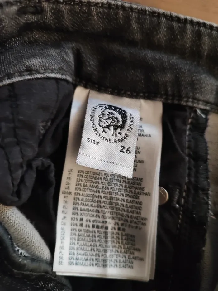 Jean skinny Diesel gris - Taille 36 - photo numéro 7