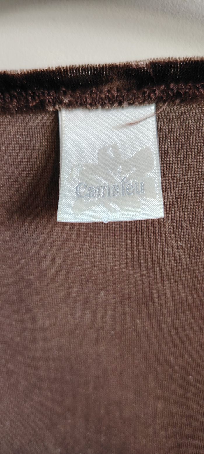 Débardeur en velours décoré – Camaïeu - photo numéro 3