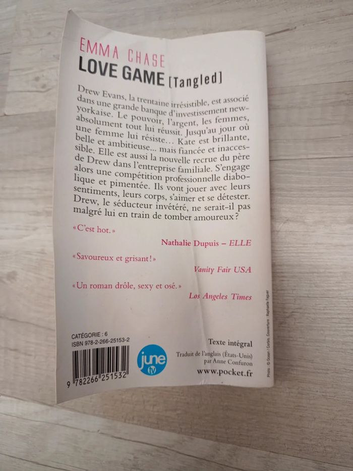 Livre de poche love game Emma Chase - photo numéro 2
