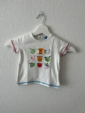 T-shirt bébé Mots d’enfants 18 mois – chiens colorés rigolos