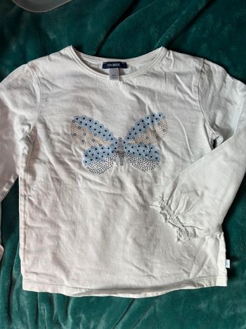 T-shirt papillon 8 ans