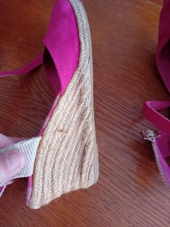 chaussures compensé rose pointure 37 - photo numéro 3