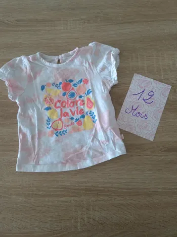 Tshirt Colore la vie 12 mois