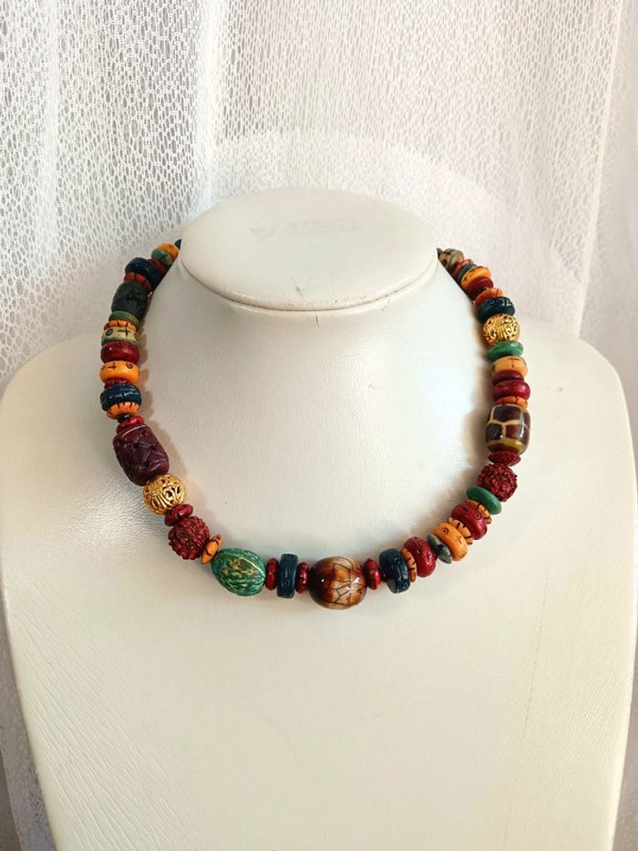 Nature | Collier perles colorés