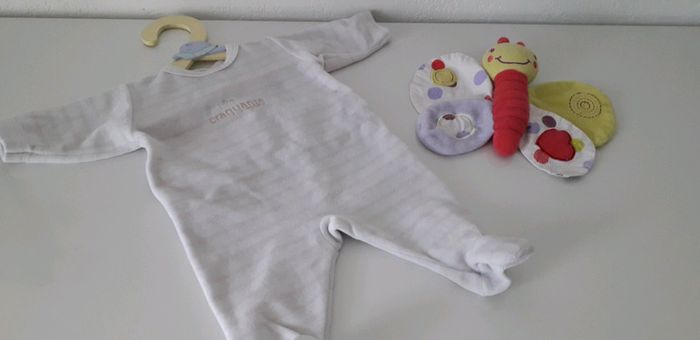 Pyjama velours fille 1 mois - photo numéro 2