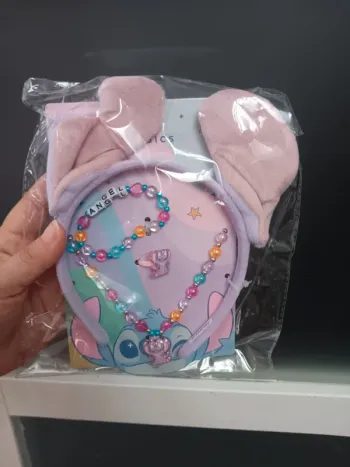 Set bijoux enfant Disney Angel oreilles roses