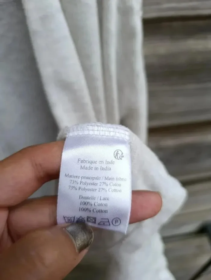 Cardigan blanc dentelle sur es longueur de bras 16 ans Gémo - photo numéro 4