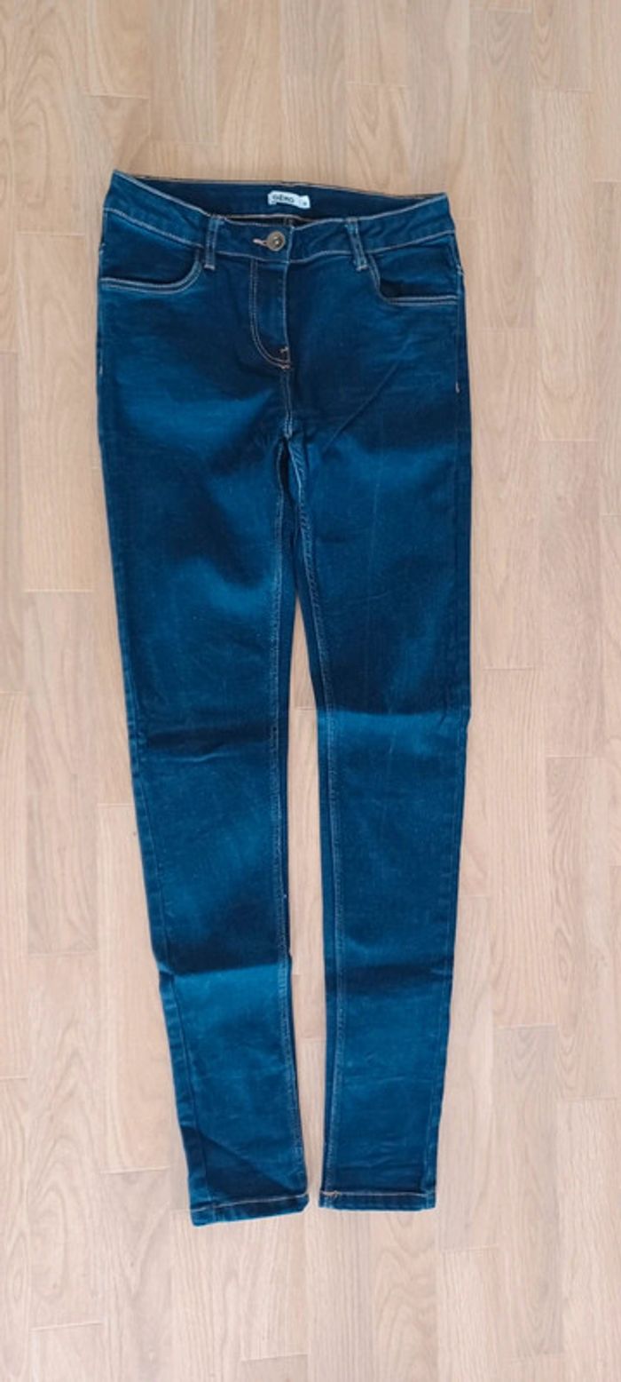 Jean / pantalon skinny bleu foncé gémo