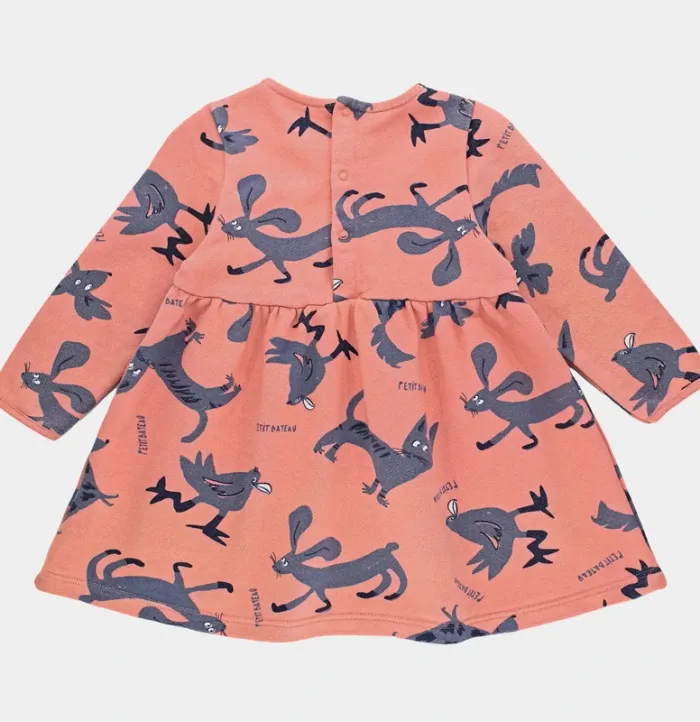 Robe à manches longues 18 mois en coton Petit Bateau - photo numéro 2