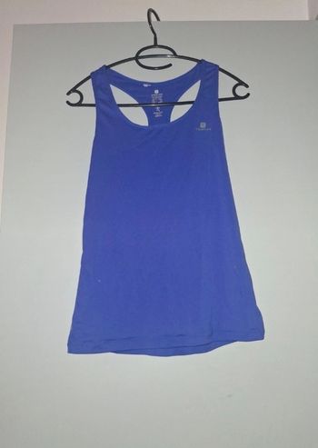 Débardeur de sport bleu taille 38