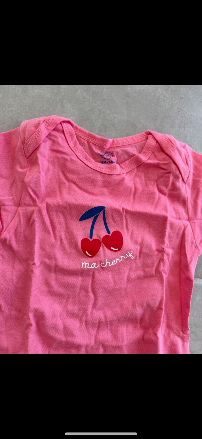 Lot de 5 bodys fille 12 mois - photo numéro 4