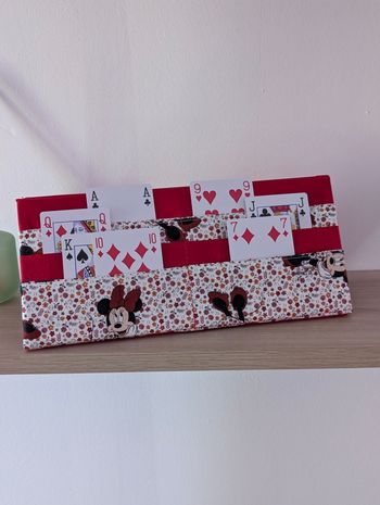 Porte-cartes enfant modèle Minnie rouge