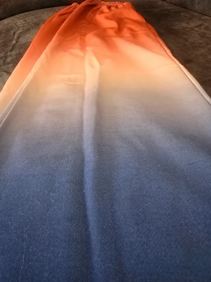 Jogging femme bleu/orange M Shein - photo numéro 5