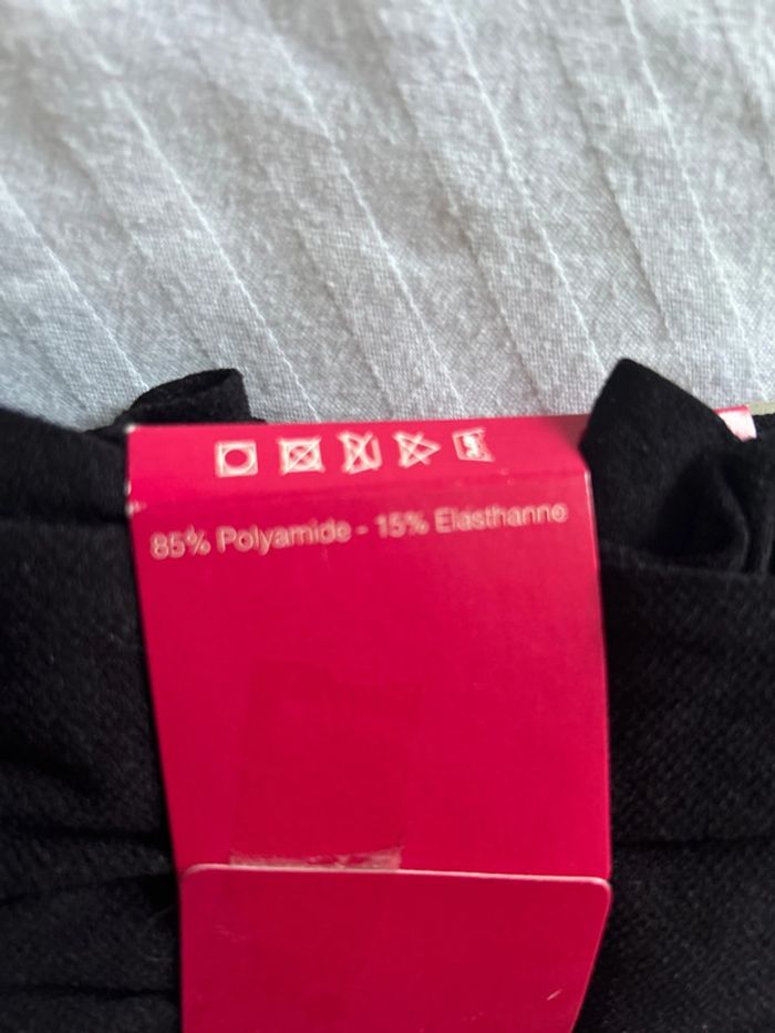 Lots de 2 collants 1 noir et 1 gris foncés taille 3/4 - photo numéro 4