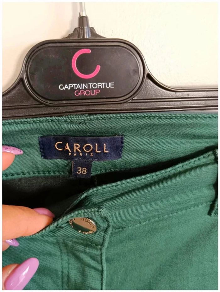 C24 pantalon vert Caroll 38 - photo numéro 3