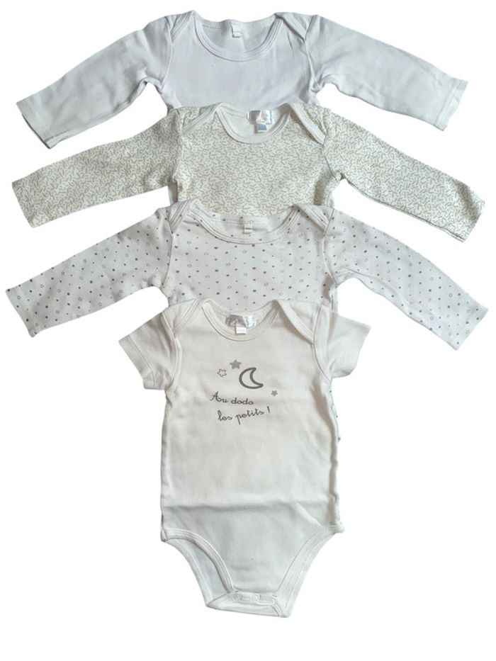 Lot bodies bébé mixte 12 mois