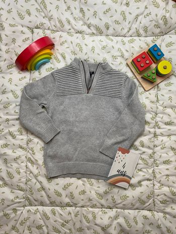 pull en laine gris col montant kiabi 4 nas