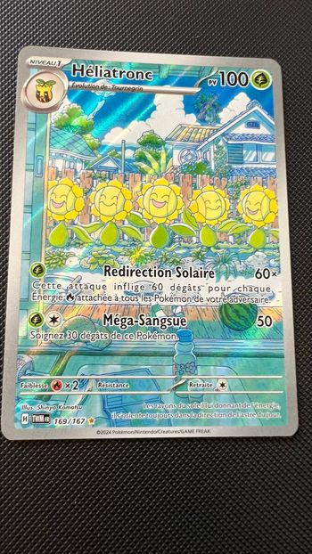 Carte Pokémon Héliatronc AR 169/167 mascarade crépusculaire
