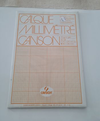 Carnet papier calque millimétré Canson NEUF