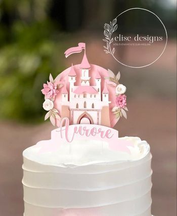 Décoration pour le gâteau château de princesse 