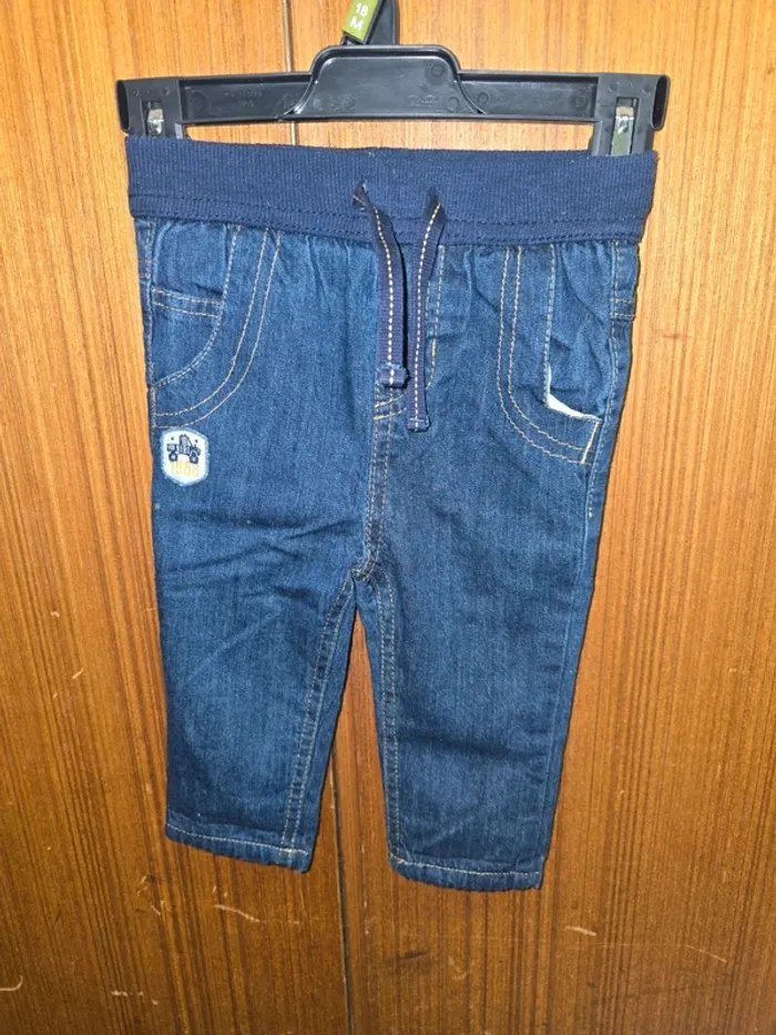 Jean bébé garçon taille élastiquée