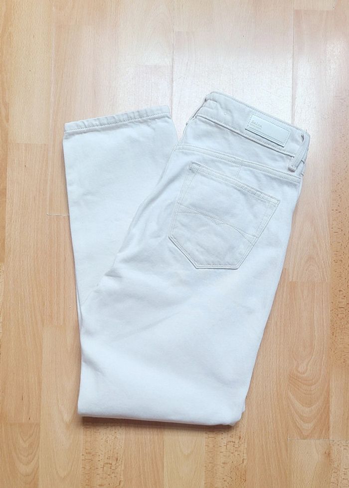Magnifique jeans blanc écru Salsa taille 38