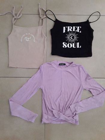 Lot 3 hauts été femme XS TALLY WEIJL TBE