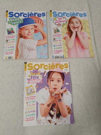 3 magazines Sorcières 2eme trimestre 2022 neuf