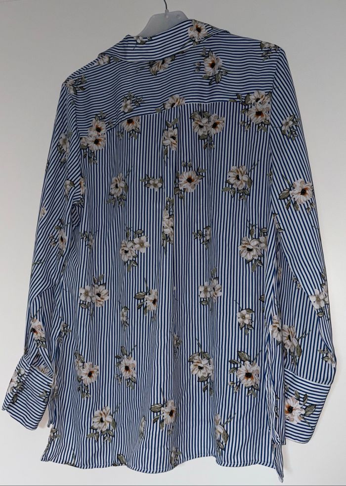 Chemise à manches longues à fleurs XL Femme - photo numéro 4